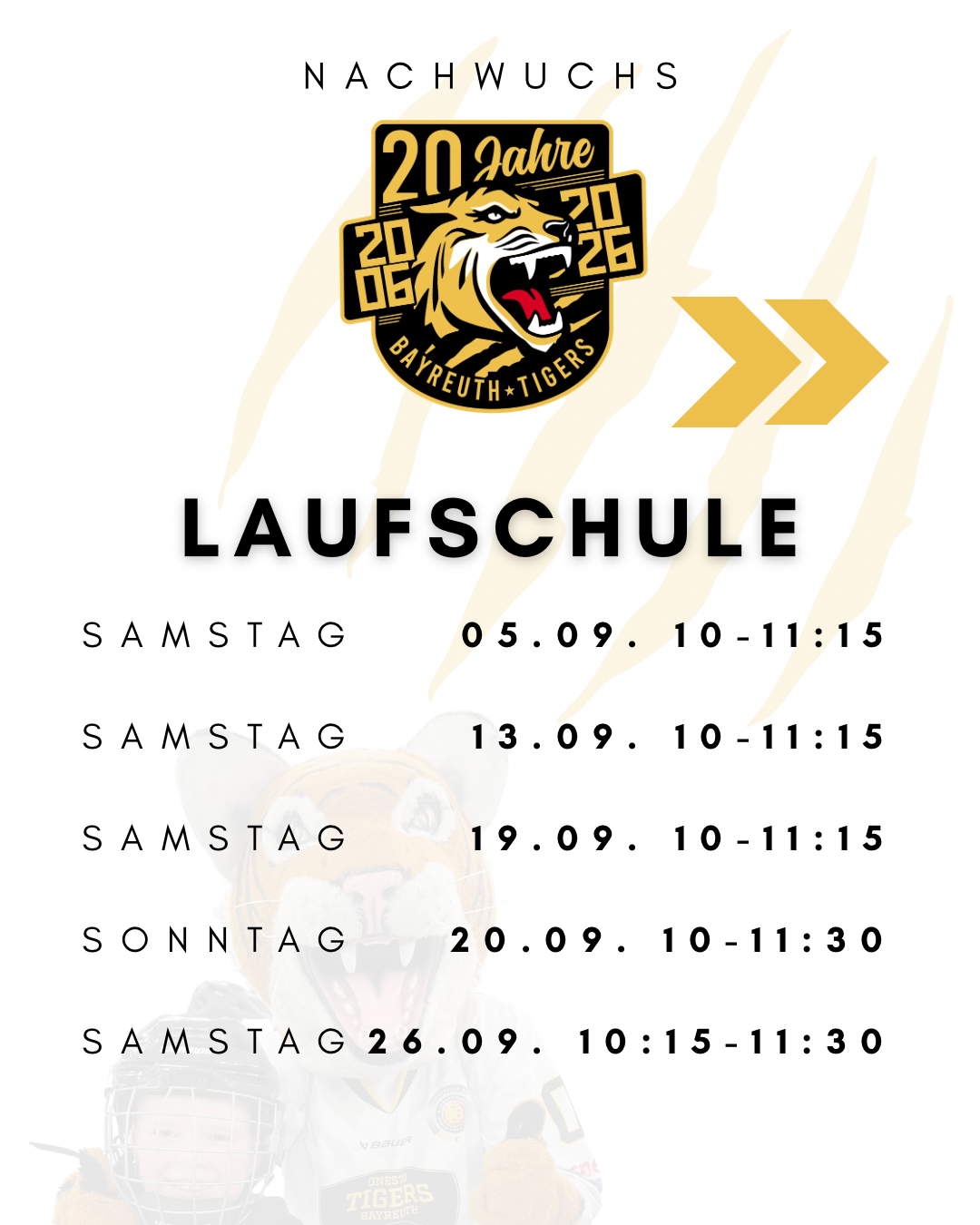 Die Laufschule geht los