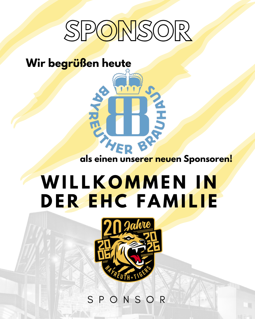 Neuer Sponsor - Bayreuther Bierbrauerei