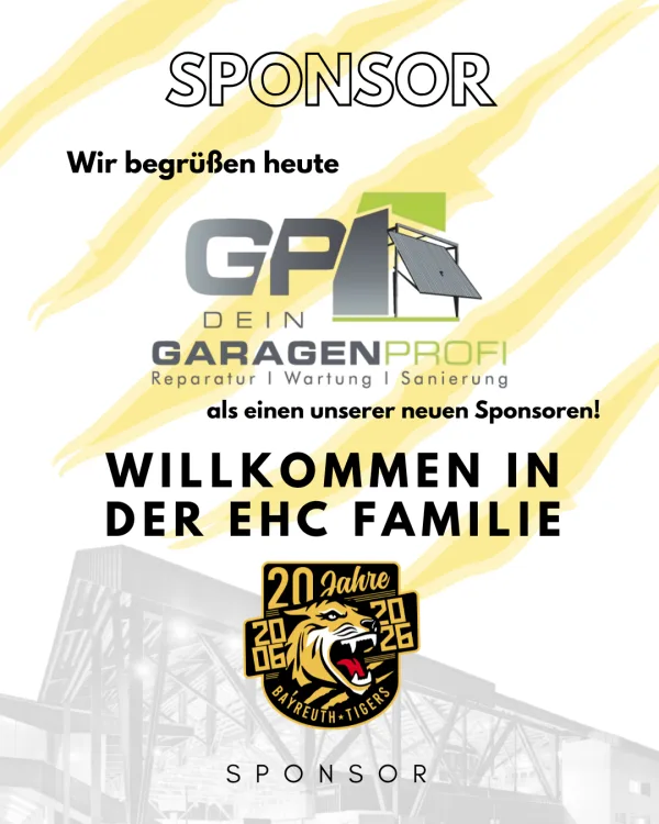 Neuer Sponsor - Dein Garagenprofi!