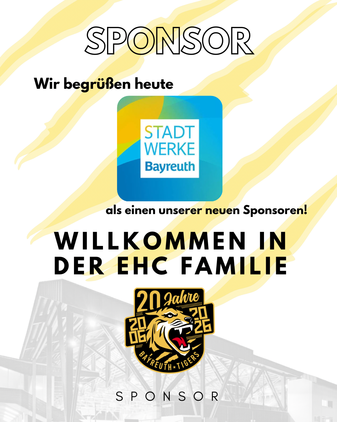 Neuer Sponsor - Die Stadtwerke Bayreuth