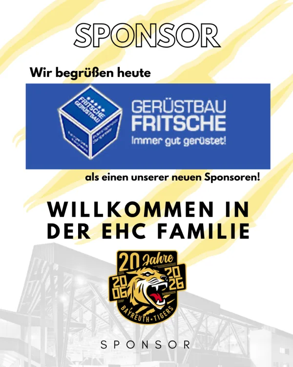 Neuer Sponsor - Gerüstbau Fritsche