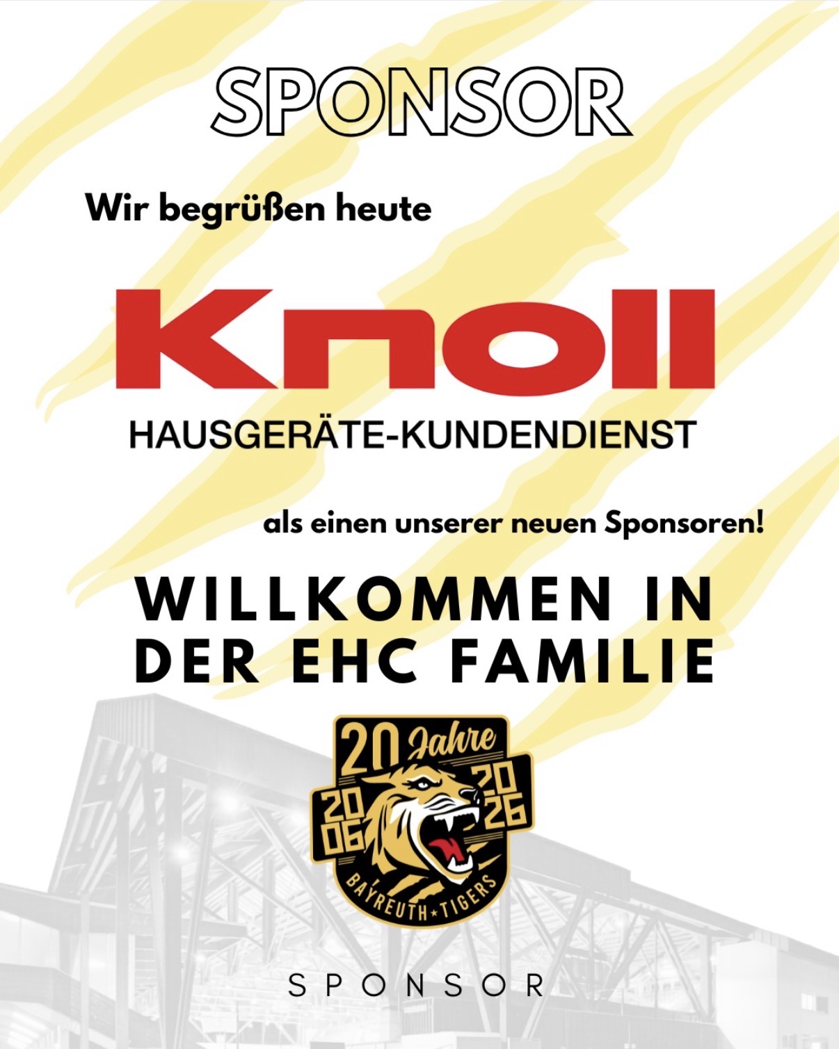 Neuer Sponsor - Knoll Hausgeräteservice