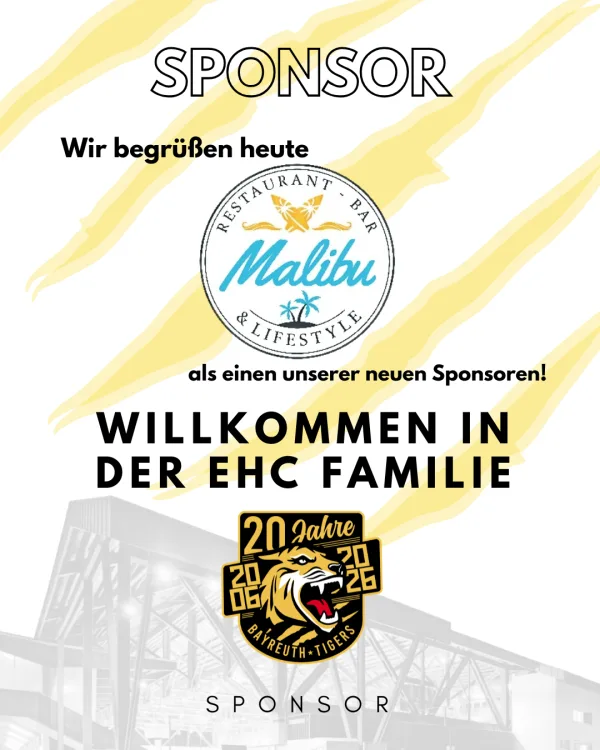 Neuer Sponsor - Malibu Bayreuth