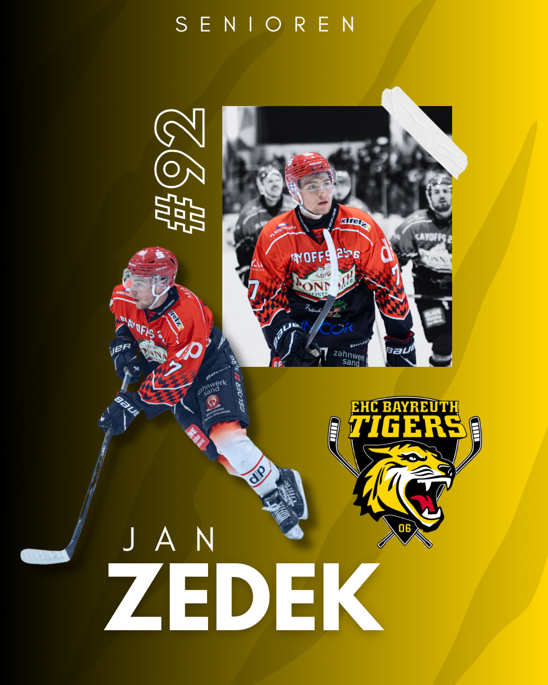 Neuzugang - Jan Zedek ist jetzt ein Tiger!