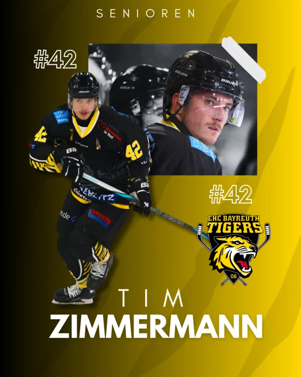Neuzugang - Tim Zimmermann wird ein Tiger beim EHC!