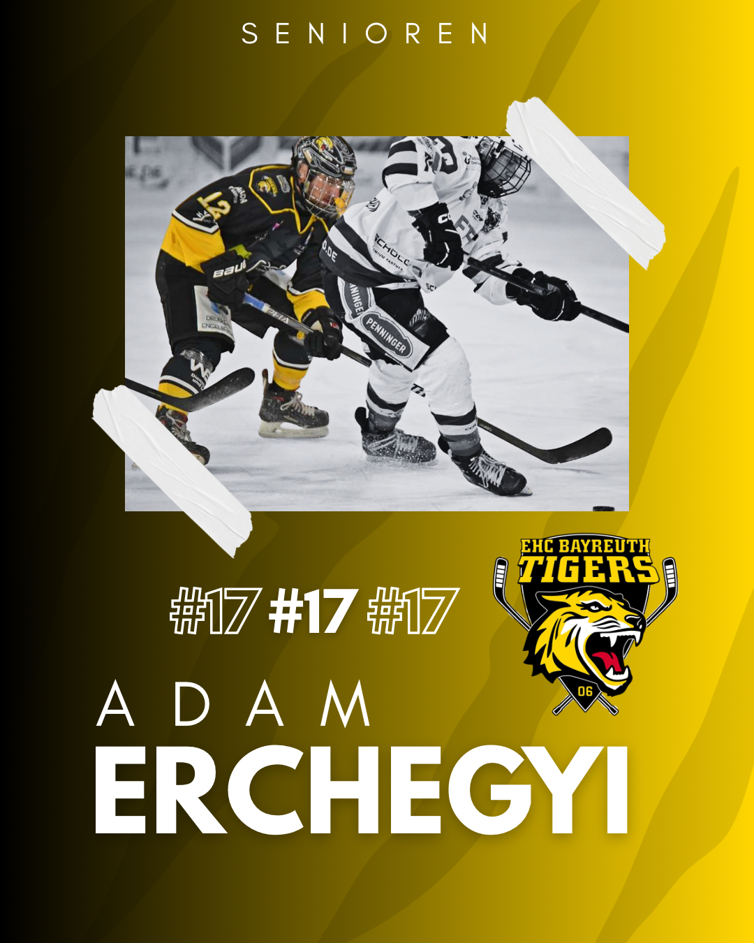 Verlängerung - Adam Erchegyj bleibt ein Tiger!