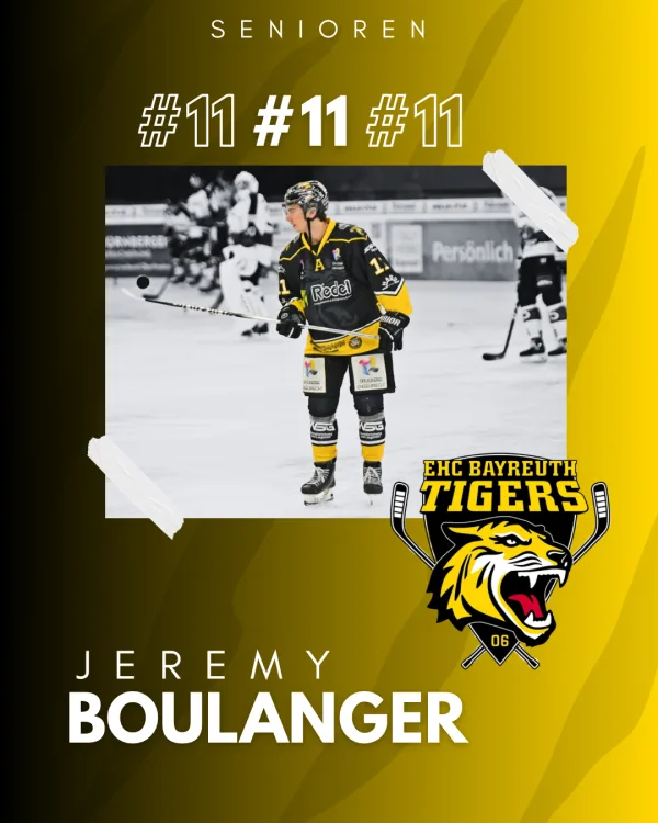 Verlängerung - Jeremy Boulanger bleibt ein Tiger