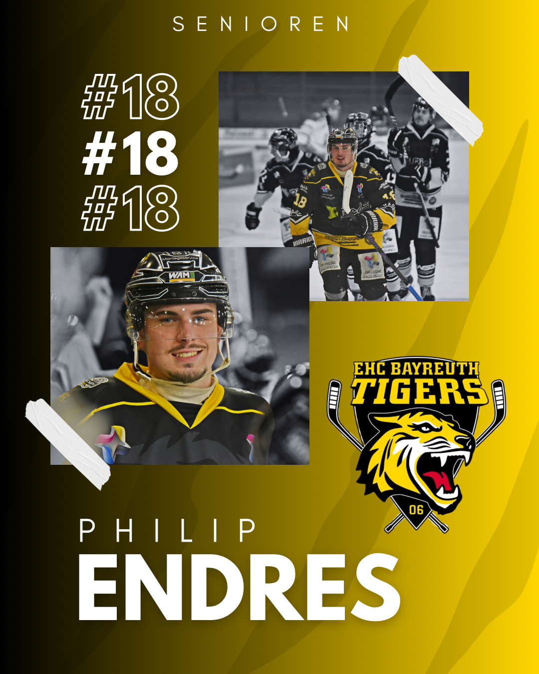 Verlängerung - Philip Endres bleibt ein Tiger