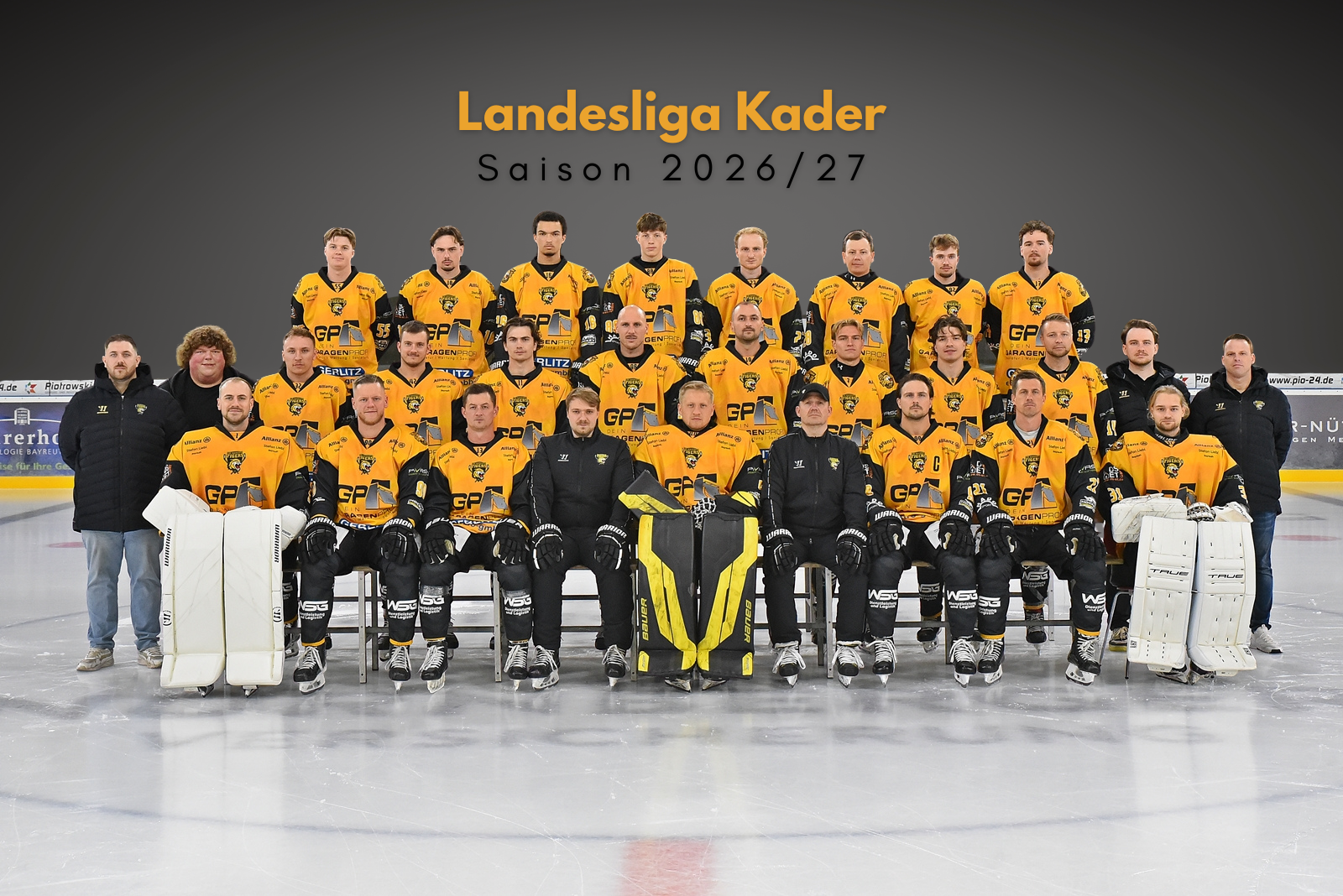 EHC Bayreuth Senioren Mannschaftsfoto