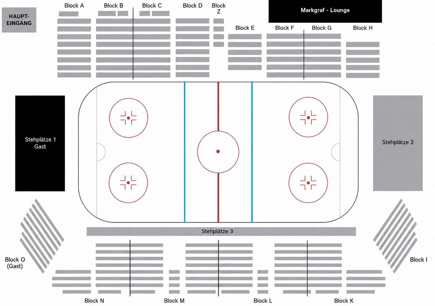 Stadionplan Tigerkäfig Bayreuth