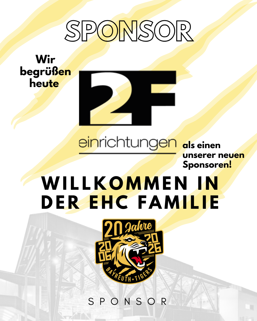Neuer Sponsor - 2F Einrichtungen
